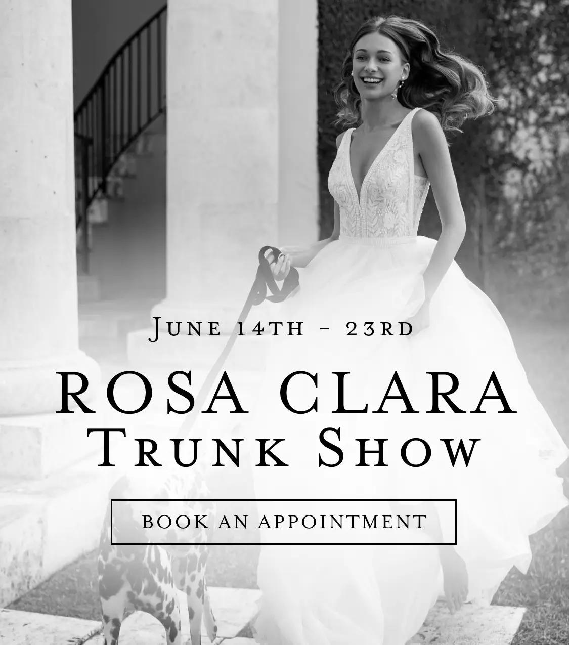 Rosa Clara trunk show at Bella Bridal Gallery