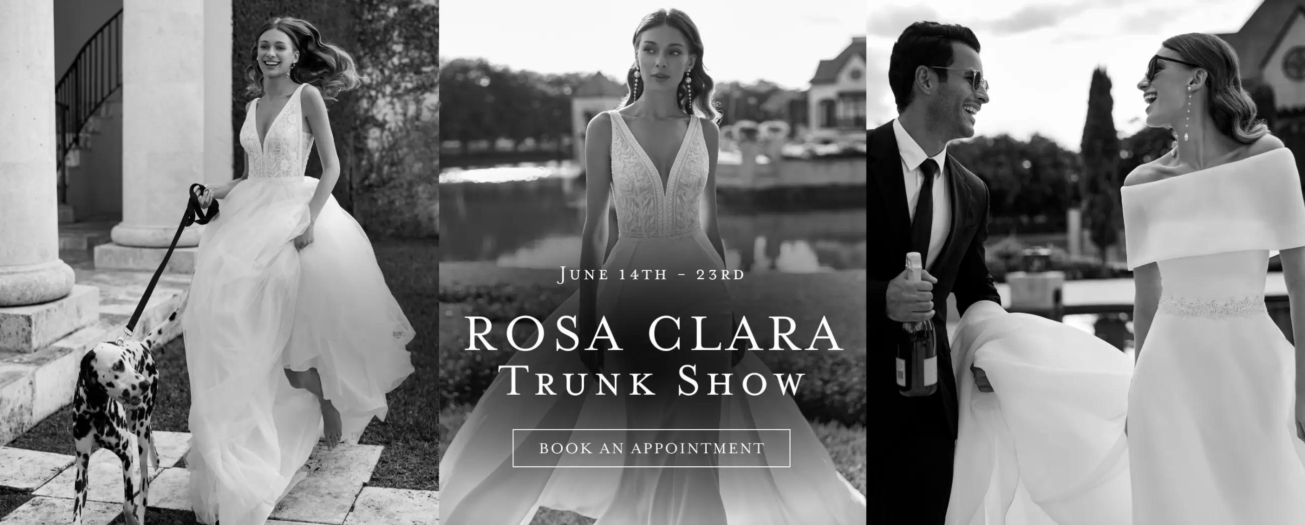 Rosa Clara trunk show at Bella Bridal Gallery