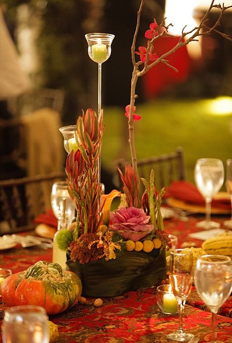 table decorating...fall wedding