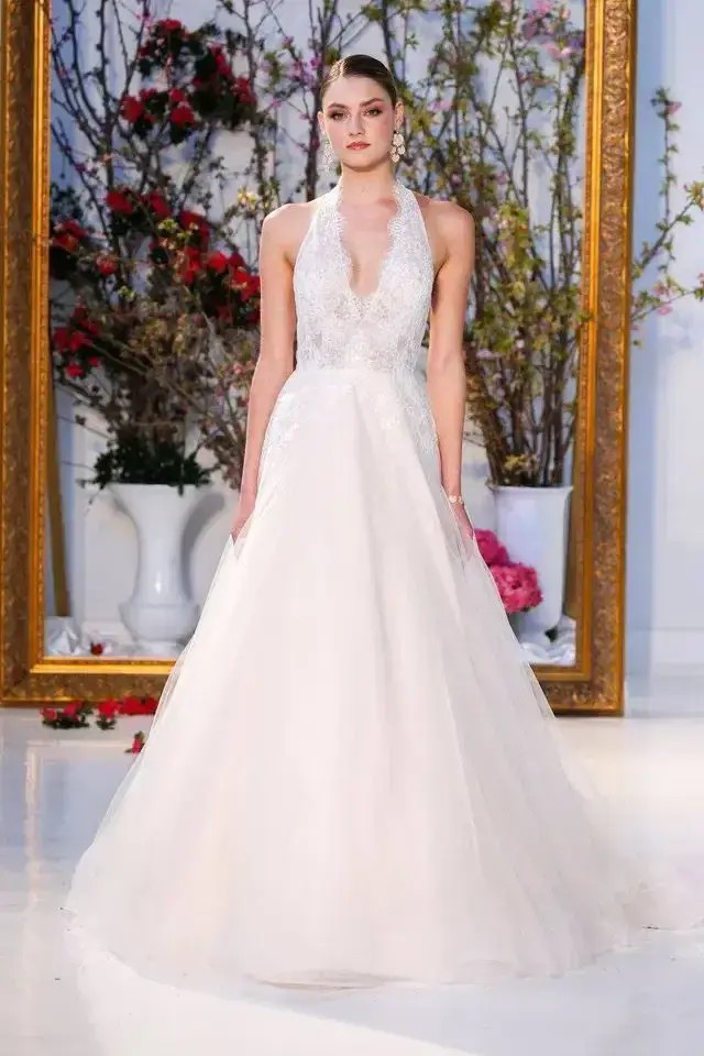 Blue Willow wedding dress