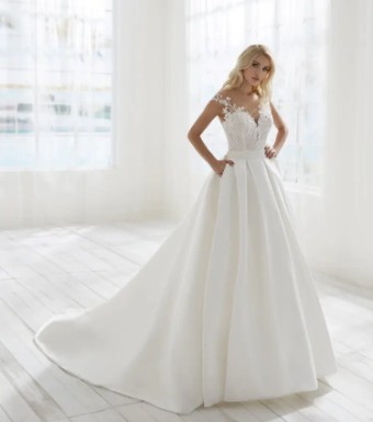 Randy Fenoli Barbara Skirt #0 Ivory thumbnail