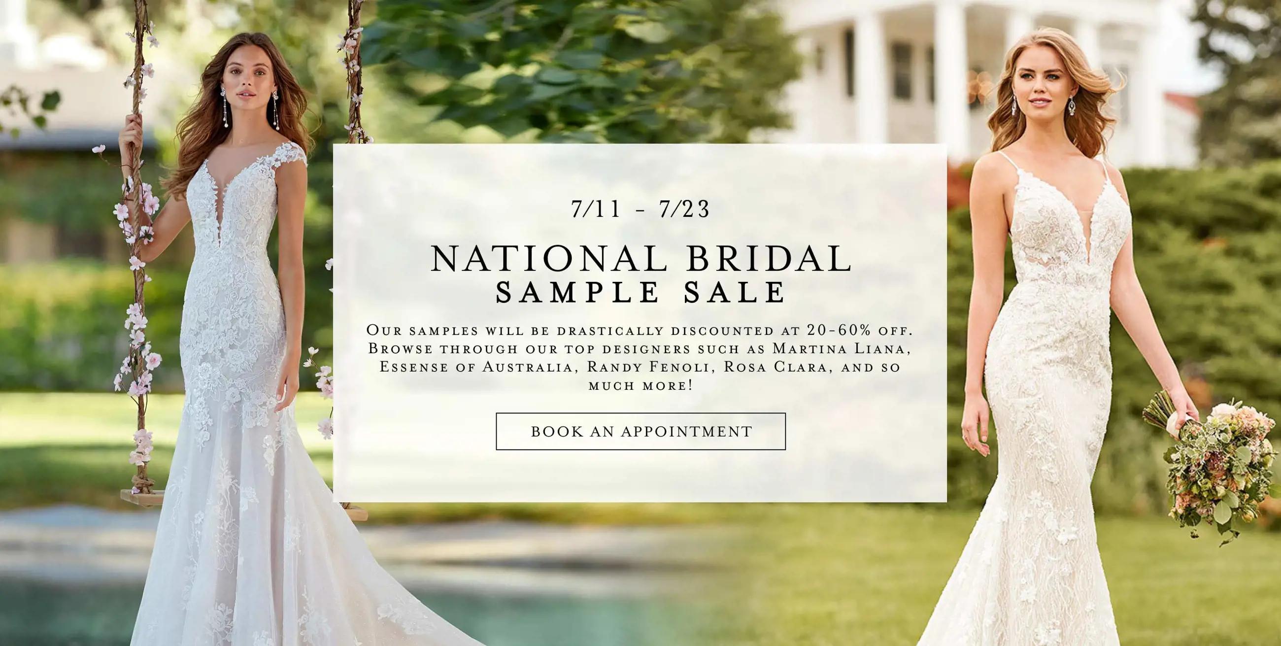 National Bridal Sample Sale at Bella Bridal Gallery