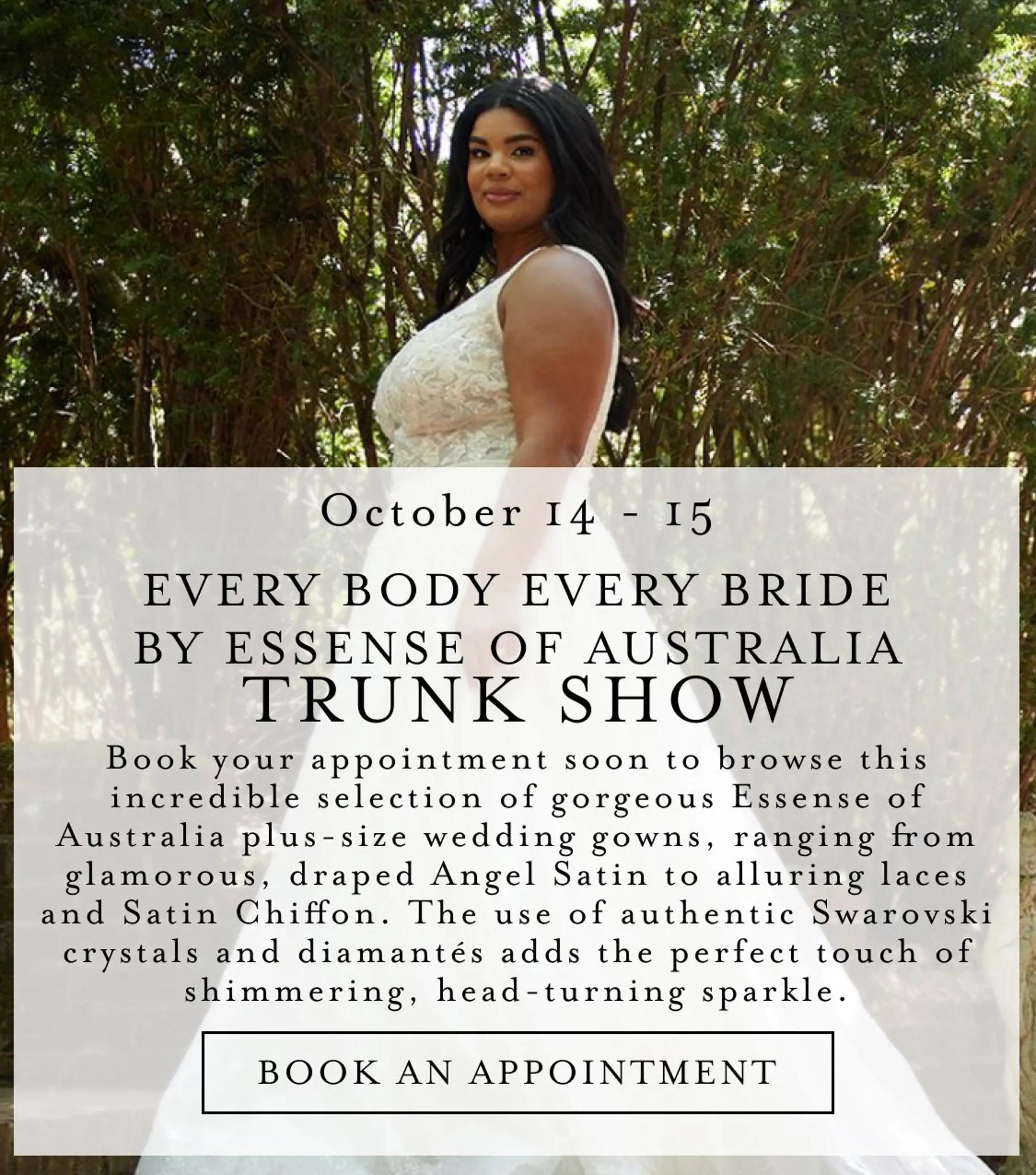 Every Body Every Bride trunk show at Bella Bridal Gallery
