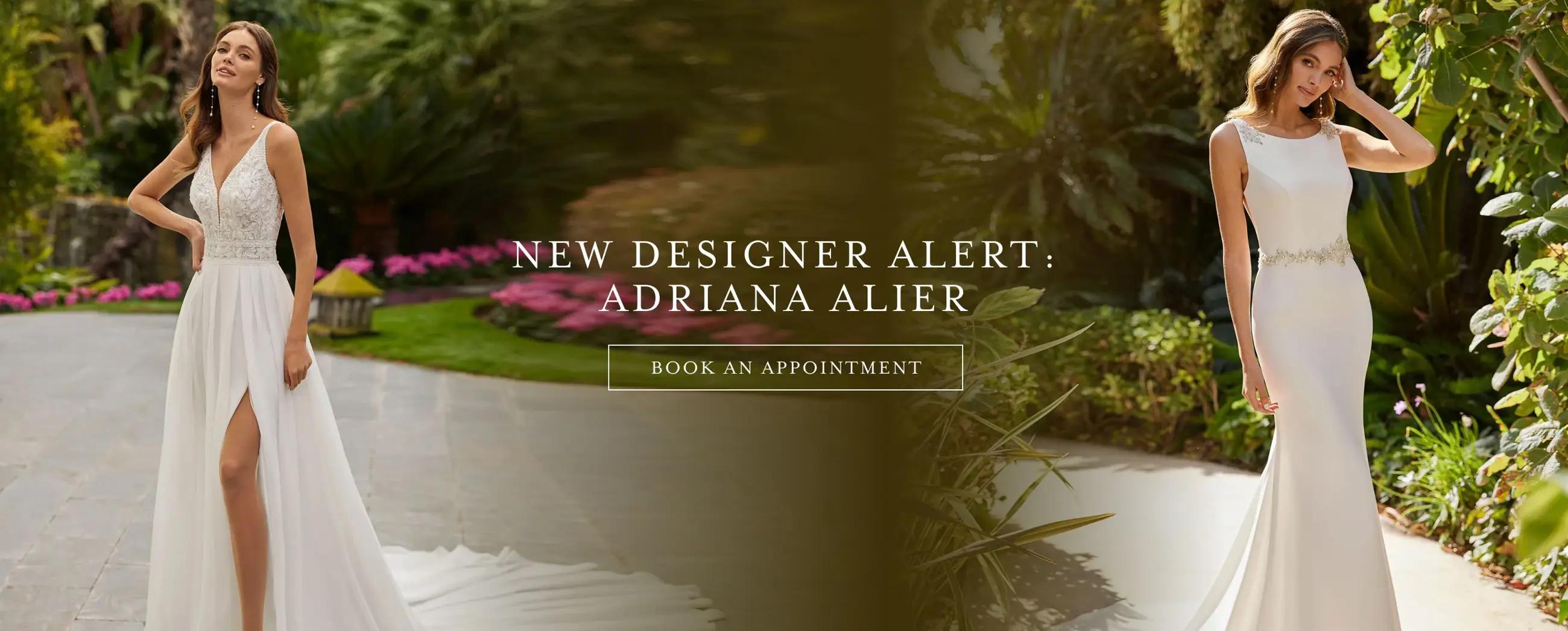 Adriana Alier designer wedding gowns at Bella Bridal Gallery